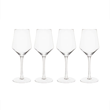 Set of 4 White Wine Glasses - 14 Oz