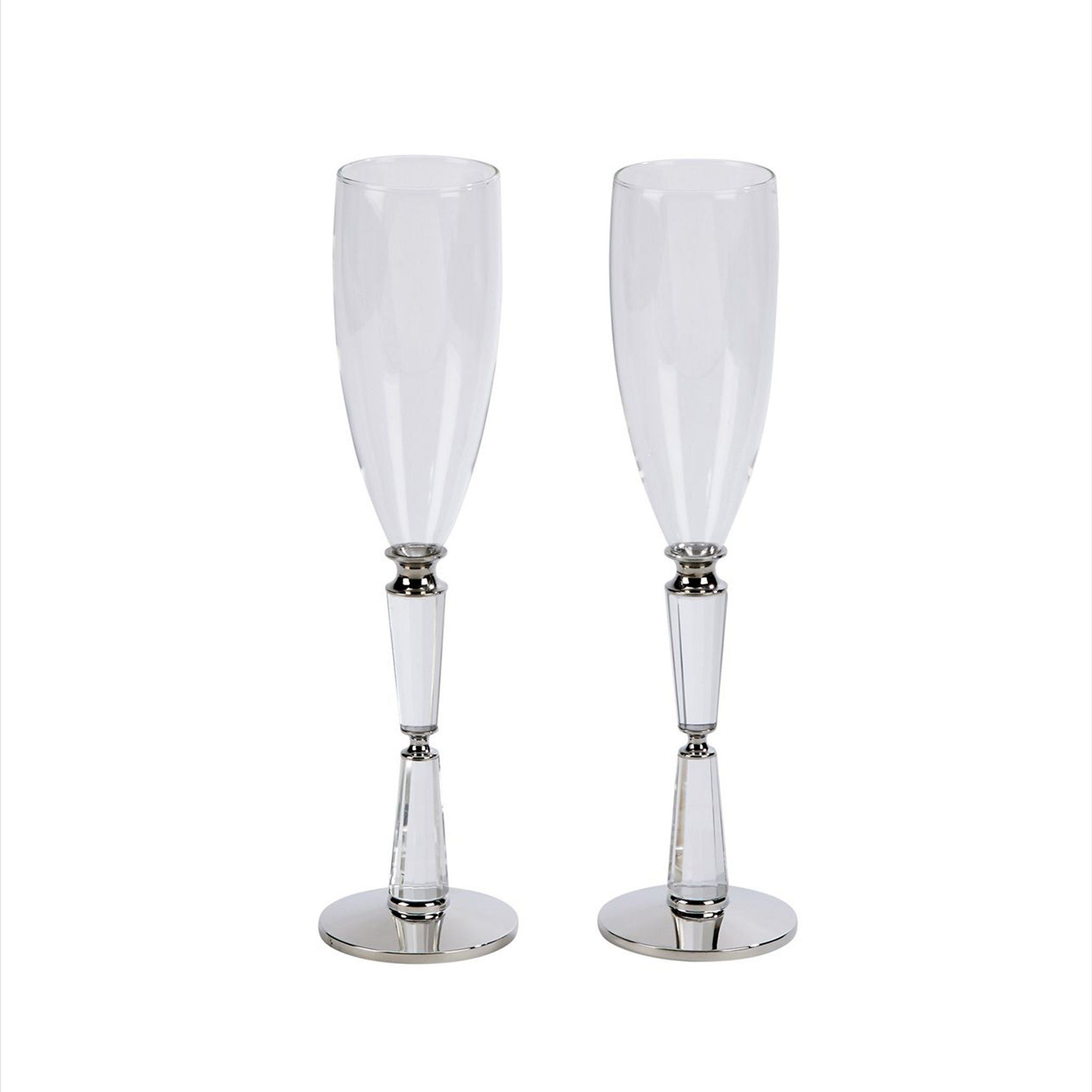 Facet Toasting Flutes Set