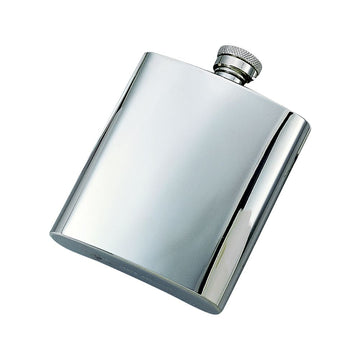 Stainless Steel Polished Finish Flask - 8 oz